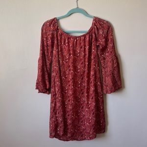 Off the shoulder floral dress